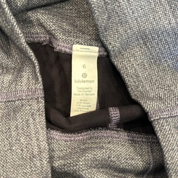 Grey lululemon high rise leggings. - Picture 3 of 4